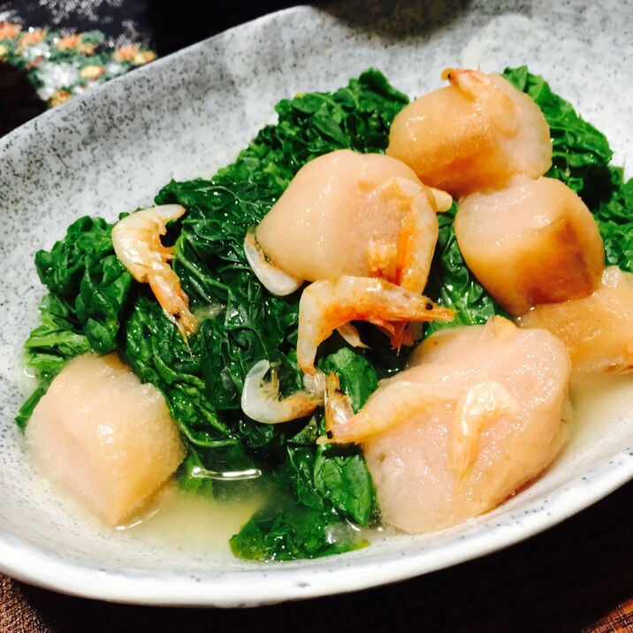 青菜とお麩のさっと煮